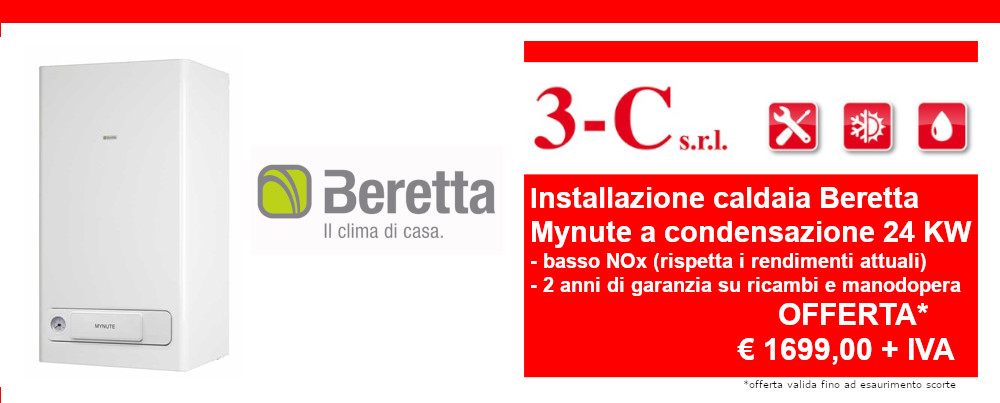 Offerta installazione caldaia Beretta a condensazione 24 KW