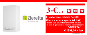 Offerta installazione caldaia Beretta camera aperta Ciao