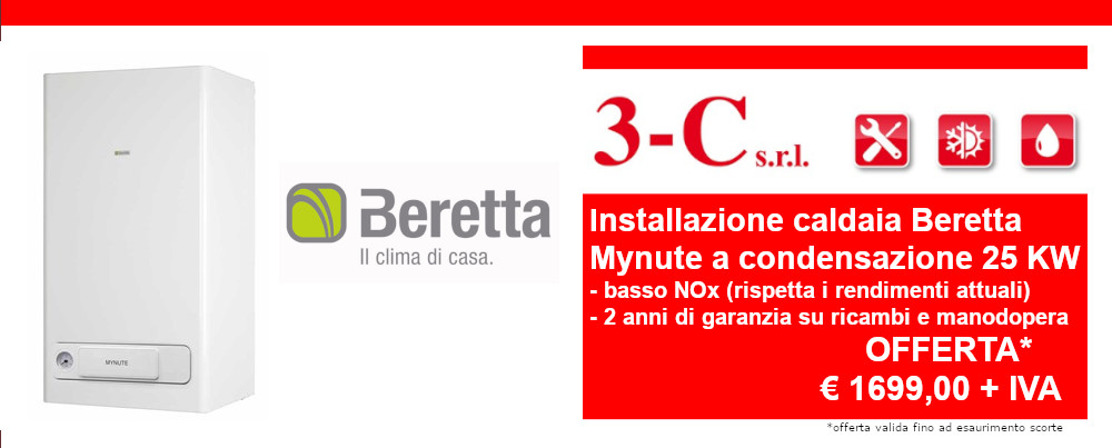 Offerta installazione caldaia Beretta a condensazione 25 KW