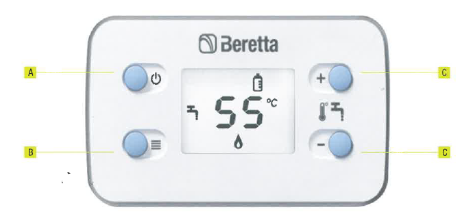 Display elettronico boiler Beretta