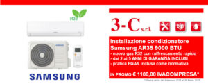 Offerta installazione condizionatore Samsung AR35 9000 BTU