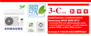 Promozione installazione condizionatore Samsung AR35 9000 BTU