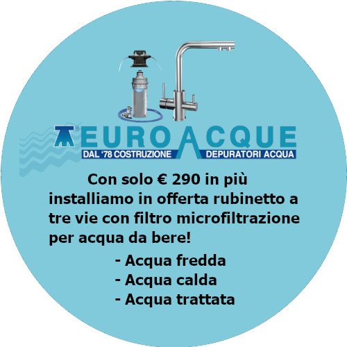 Offerta kit microfiltrazione tre vie