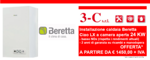 Offerta installazione caldaia Beretta a camera aperta Ciao