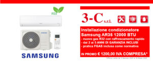 Offerta installazione condizionatore monosplit Samsung AR35 12000 BTU