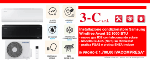 Promozione installazione condizionatore Samsung Windfree Avant S2 9000 BTU