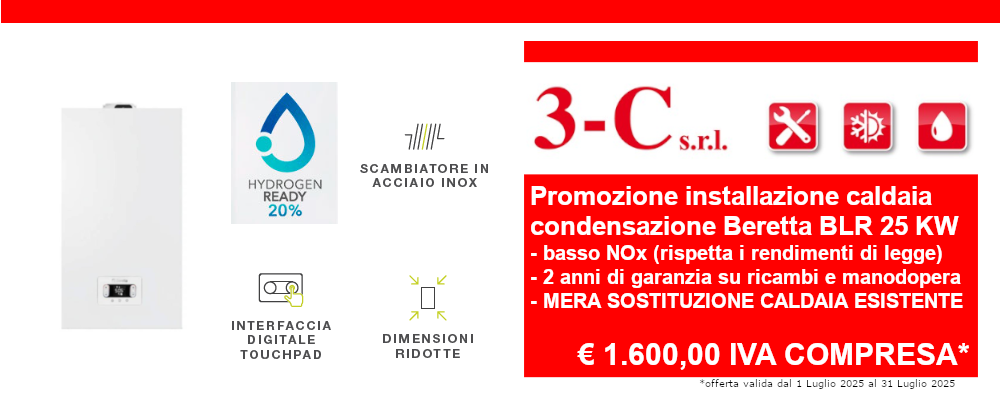 Promozione installazione caldaia Beretta BLR 25 KW Promozione installazione caldaia Beretta BLR 25 KW